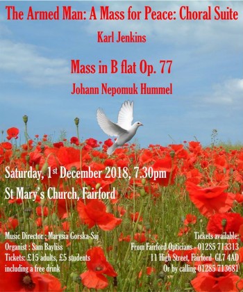 Concert: Karl Jenkins' Armed Man Choral Suite